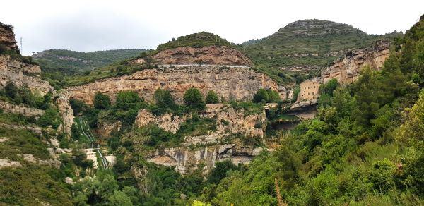 Klippenlandschaft mit Bäumen