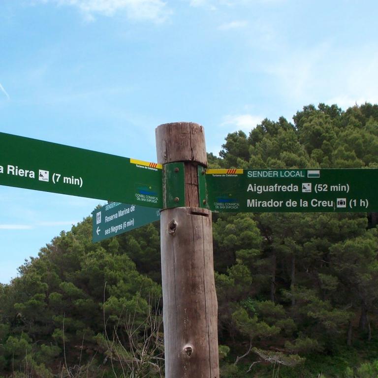 Wegweiser bei Begur